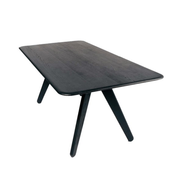 Black oak dinner table